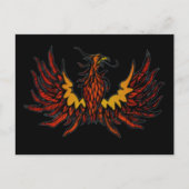 Phoenix Black Postkarte (Vorderseite)