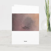 Phoenix Blank Grußkarte Karte (Rückseite)