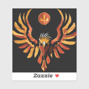 Phoenix Blaze: Exklusives Design für ein Notebook Aufkleber