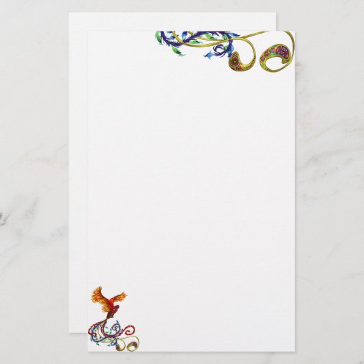 Phoenix Briefpapier (Vorne/Hinten)