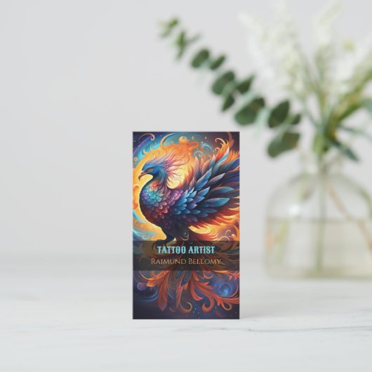 Phoenix Business Card Visitenkarte (Stehend Vorderseite)