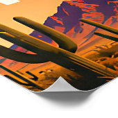 Phoenix Camelback Mountain Wüste Poster (Ecke)