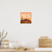 Phoenix Camelback Mountain Wüste Poster (Küche)