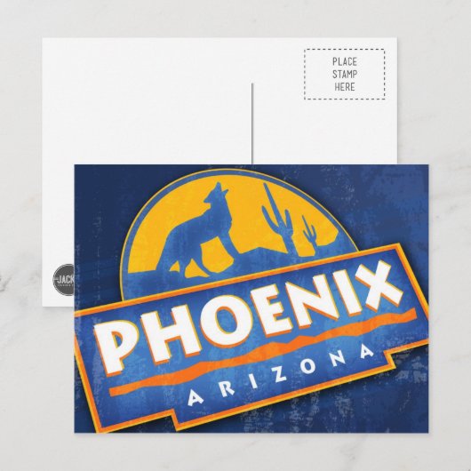 Phoenix Coyote Postcard Postkarte (Vorne/Hinten)