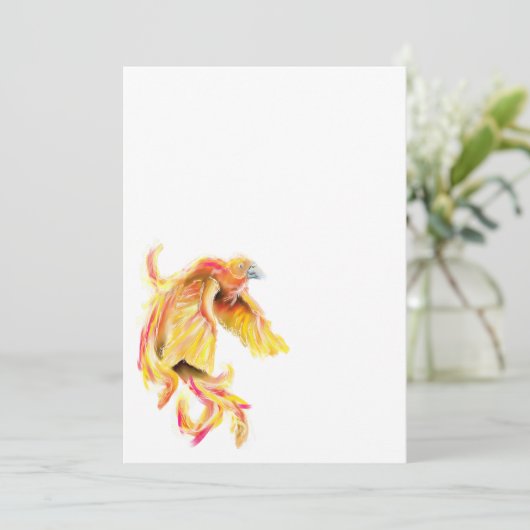 Phoenix Dankeskarte (Stehend Vorderseite)