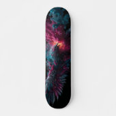 Phoenix, das in einer Explosion lebendiger Farben Skateboard (Vorne)