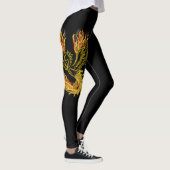 Phoenix, das von den Flammen steigt Leggings (Rechts)