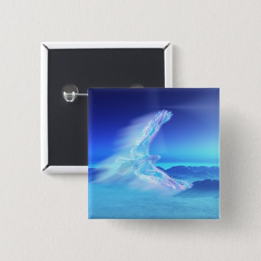 Phoenix des Nordknopfes Button (Vorne & Hinten)