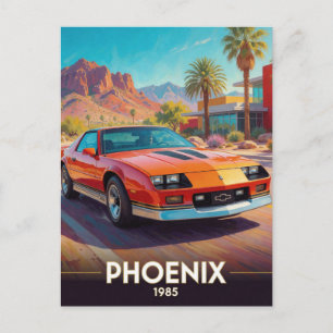 Phoenix Desert Performance Drive 1985 Arizona Postkarte