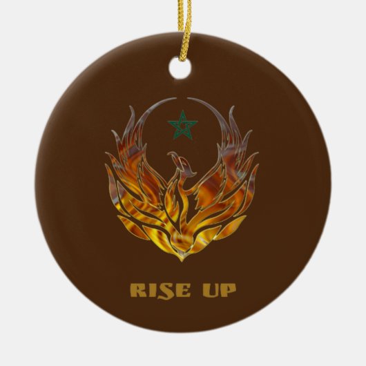 Phoenix Design Keramik Ornament (Vorne)