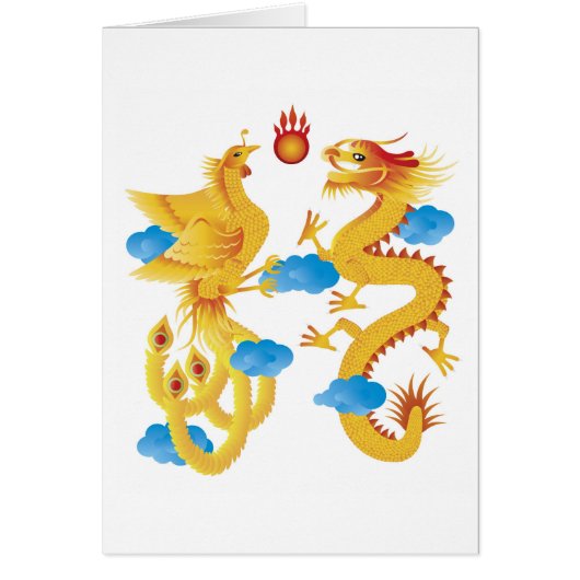 Phoenix-Drache-Symbol-Karte (Vorne)