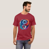 Phoenix & Drache Yin Yang T-Shirt (Vorne ganz)