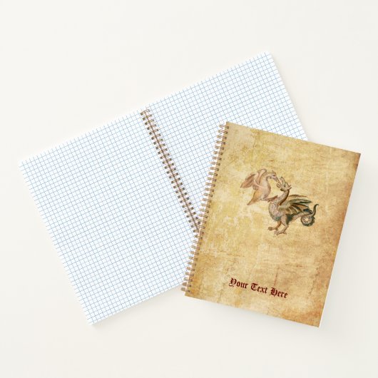 Phoenix & Dragon Notebook Notizblock (Innenseite)