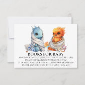 Phoenix Dragon Twins Baby Shower Book for Baby Einladung (Vorderseite)