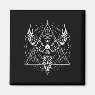 Phoenix Drittes Auge Heilige Geometrie Spirituell Magnet