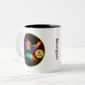 Phoenix Erholung Milestone-Geschenk Zweifarbige Tasse (Vorderseite Links)