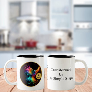 Phoenix Erholung Milestone-Geschenk Zweifarbige Tasse