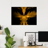 Phoenix Erwachen Gold Poster (Heimbüro)