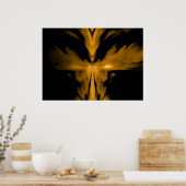 Phoenix Erwachen Gold Poster (Küche)