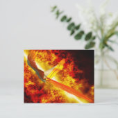 Phoenix Fantasy Gothic Postkarte (Stehend Vorderseite)
