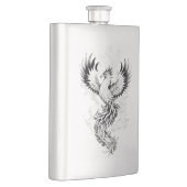 Phoenix Fantasy Wild Animal Illustration Kunst, Di Flachmann (Rechts)