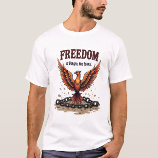 Phoenix Feather & Broken Chain - Schmiedefreiheit  T-Shirt