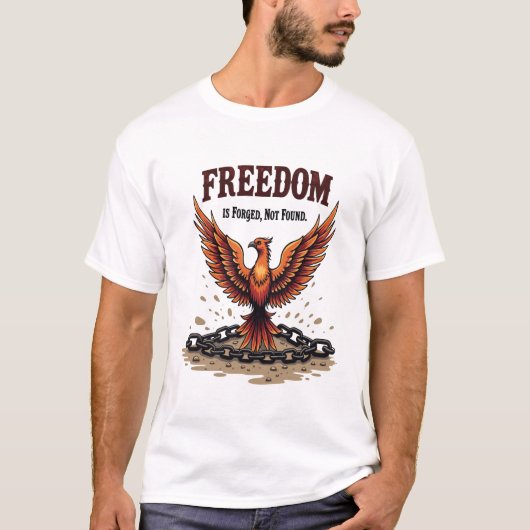 Phoenix Feather & Broken Chain - Schmiedefreiheit  T-Shirt (Vorderseite)