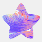 Phoenix Feathers - Paint Spritzer Stern-Aufkleber (Vorderseite)