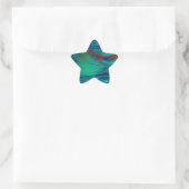 Phoenix Feathers - Paint Spritzer Stern-Aufkleber (Tasche)