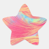 Phoenix Feathers - Paint Spritzer Stern-Aufkleber (Vorderseite)