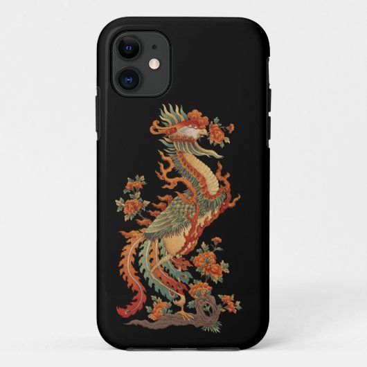 Phoenix Feng Chinesisches Heiligtier Case-Mate iPhone Hülle (Rückseite)