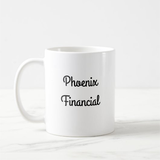 Phoenix Financial Coffee Tasse - Links Handdesign (Links)