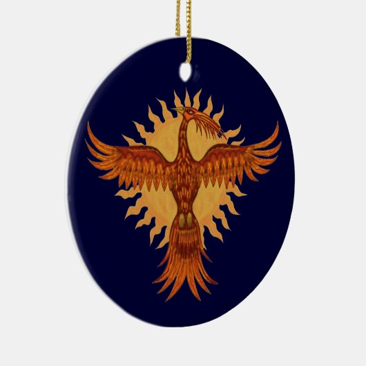 Phoenix  fire bird christmas tree ornament design (Rechts)