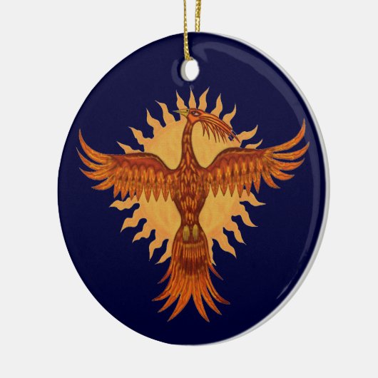 Phoenix fire bird christmas tree ornament design (Links)