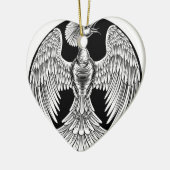 Phoenix Fire Bird Design Keramik Ornament (Links)