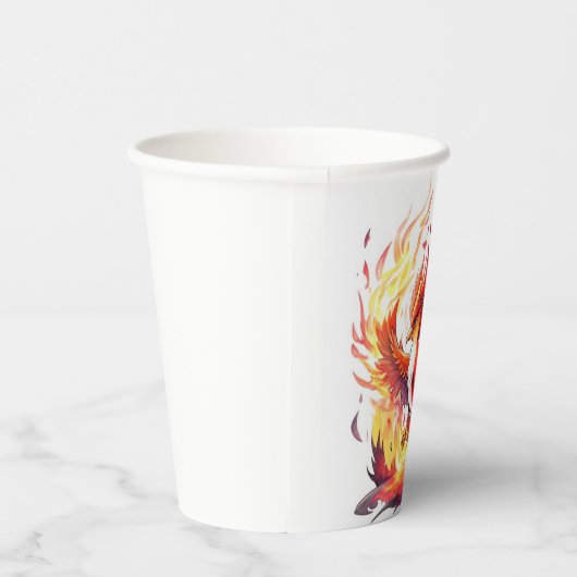 Phoenix Fire Bird Geburtstag Pappbecher (Rechts)