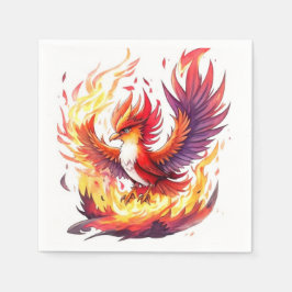 Phoenix Fire Bird Geburtstag Serviette