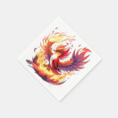 Phoenix Fire Bird Geburtstag Serviette (Ecke)
