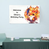 Phoenix Fire Bird Kindergeburtstag Banner (Messeveranstaltung)