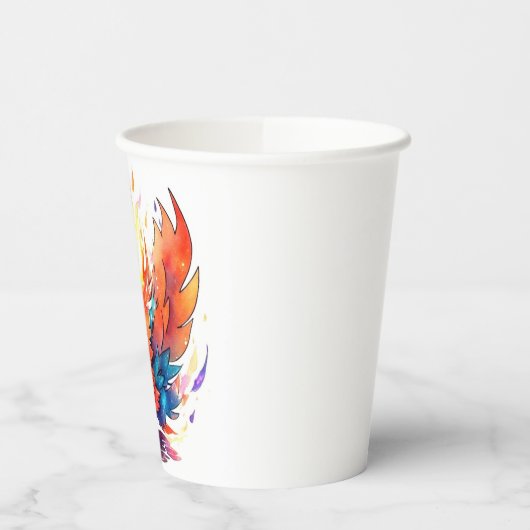 Phoenix Fire Bird Kindergeburtstag Pappbecher (Links)
