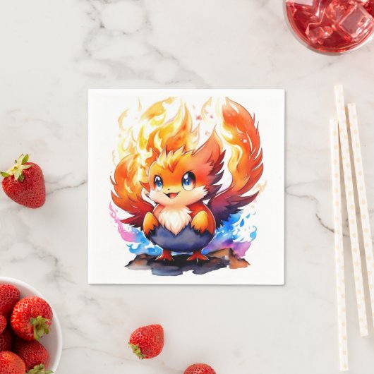 Phoenix Fire Bird Kindergeburtstag Serviette (Beispiel)