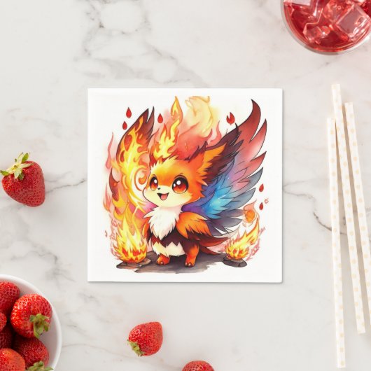 Phoenix Fire Bird Kindergeburtstag Serviette (Beispiel)