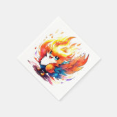 Phoenix Fire Bird Kindergeburtstag Serviette (Ecke)