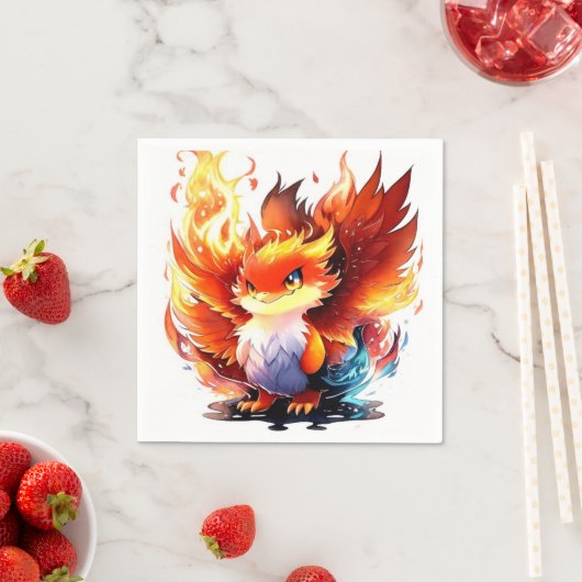 Phoenix Fire Bird Kindergeburtstag Serviette (Beispiel)