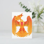 Phoenix Fire Bird Postkarte (Stehend Vorderseite)