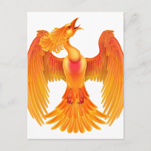 Phoenix Fire Bird Postkarte (Vorderseite)