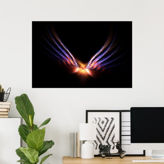 Phoenix Fire Bird Print Poster (Heimbüro)