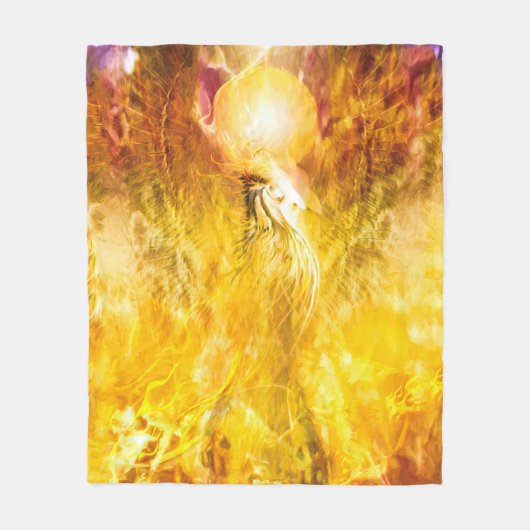 Phoenix Fire Bird Transmission Fleecedecke (Vorderseite)