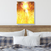 Phoenix Fire Bird Transmission Leinwanddruck (Insitu (Schlafzimmer))