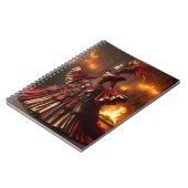 Phoenix Fire Queen Steampunk Viktorianisch Industr Notizblock (Linke Seite)